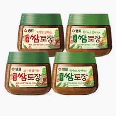 샘표 시골식 쌈토장 2p + 매콤 쌈토장 2p, 1세트, 450g