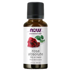 NOW Foods 玫瑰花瓣複方精油, 玫瑰, 30ml, 1瓶