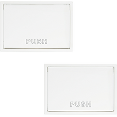 垃圾桶, 2個, 白色的