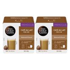 NESCAFE 雀巢咖啡 Dolce Gusto 多趣酷思 歐蕾咖啡膠囊, 9g, 12顆, 2盒