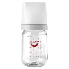 evorie 愛得利 PPSU寬口徑奶瓶 EA-201 0~3個月, 白色 + 灰色, 160ml, 1個