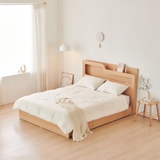 동서가구 소프 인싸 LED 수납침대 프레임 + 케미컬폼 매트리스 세트 방문설치, 메이플