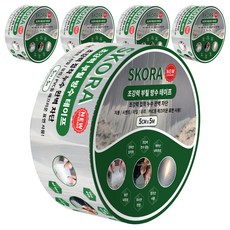 Skora 超強力丁基防水膠帶 銀色 5cm x 5m, 5個