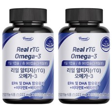 Funeat Real rTG Omega 3膠囊, 90顆, 4罐