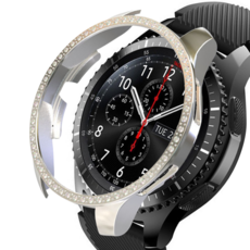 LuA lovel Galaxy Watch 水鑽防撞保護殼, 銀色