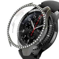 루아러블 갤럭시워치 큐빅 범퍼 케이스, 그레이, 1개