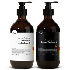 Su Organic 香氛洗髮精 1050ml+護髮素 1050ml組 嬰兒麝香, 1組