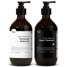 Su Organic 香氛洗髮精 1050ml+護髮素 1050ml組 花香, 1組
