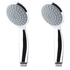 SAMWON COBRA ABC鍍鉻蓮蓬頭, 2個, 白色