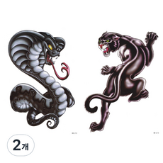 皇君通商 特大號紋身貼紙 HB-212 HB-213, 2個, 混合顏色