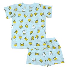 보누맘 키즈용 통기성 킹베어 5부 쟈가드 상하내의세트