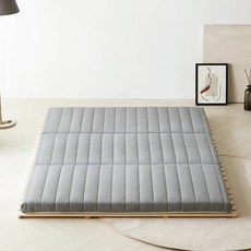 더코이즈 스마트슬립 천연라텍스 3단 접이식 매트리스, 그레이, 5cm