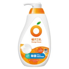 Orange House 橘子工坊 溫和除菌碗盤洗滌液 蔬果奶瓶適用, 650ml, 1瓶