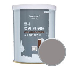 탐사 컬러앤커버 멀티 페인트, 애쉬그레이(방문가구용), 900ml, 1개