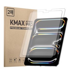 KMAX iPad 鋼化玻璃保護貼 2片組, 2張, 透明