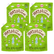 트리오 베이킹소다를 담은 주방세제, 2.1L, 4개