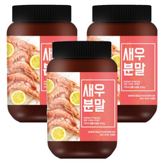 건강스토리 국내산 새우 분말, 200g, 3개