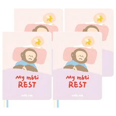 德德小品集 A7筆記本 猴子人格 Set 77x104mm 80張(160頁), 4本