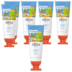 Albis 1450 高含氟防蛀藍莓味兒童牙膏, 75g, 6個