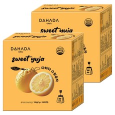 다하다 스윗 유자차, 1g, 100개입, 2개