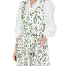 Hansday Mini Bird 圍裙, 橘色春花, 1個