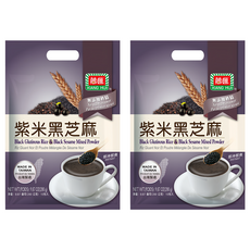 薌匯 紫米黑芝麻 無添加奶精 即沖即食 台灣製造, 280g, 2袋