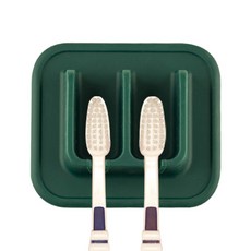 플라이토 실리콘 흡착 다용도 칫솔걸이, 헌터그린, 1개