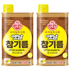 OTTOGI 不倒翁 Yetnal 古早味芝麻油 500ml 100%純芝麻油 按壓式設計, 2瓶