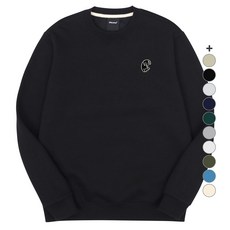 okstar 男女共用 翻肚貓咪刺繡 特殊雙面布大學T 4SSP003