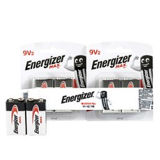 Energizer 勁量 Max 9V 電池, 2入, 2個