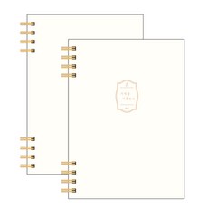 ibis 韓國抄寫筆記本 A5, 奶油色, 2個