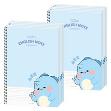 포포팬시 라이노 초등 영어노트, 블루, 10개