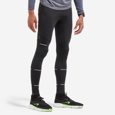 KIPRUN 男款 Run Dry 500 慢跑緊身褲 8626362, 煙燻黑