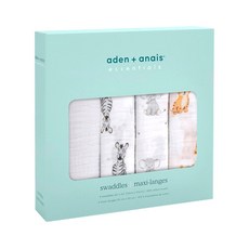 aden+anais 平紋細緻包巾4件組