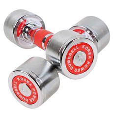 스포뱅크 고밀도 크롬도금 아령, 3kg, 2개