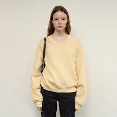Oui mais non 女款圓領棉質V領運動衫