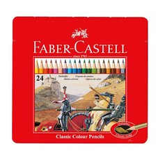 FABER-CASTELL 輝柏 #115845 經典色鉛筆, 24色, 1組