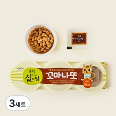 풀무원 살아있는 실의힘 꼬마나또 버터 간장소스, 29.9g, 3개입, 3개