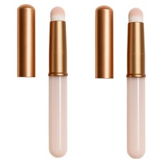 THE압구정언니 핑거팁 립스머지 립브러쉬, 2개, 핑크