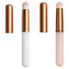 THE압구정언니 핑거팁 립스머지 립브러쉬, 2개, 화이트, 핑크