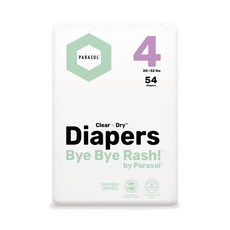 PARASOL 新科技水凝尿布 工藝升級版 9~14kg, L, 54片