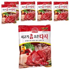 초야식품 참조은 쇠고기다시, 1kg, 6개