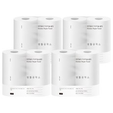 Saengong 生活工作所 天然紙漿捲筒式廚房紙巾, 2捲, 4個