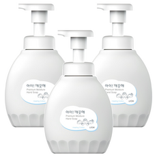 아이깨끗해 프리미엄 모이스처 핸드워시 힐링코튼, 450ml, 3개