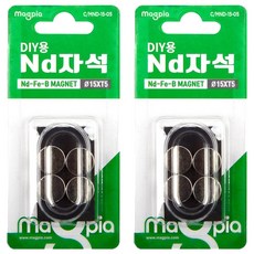 Magpia DIY用釹強力磁鐵 15 x 5mm 6入, 單一顏色, 12入
