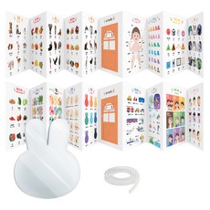 아띠래빗 까꿍놀이 아기 병풍 + 토끼 거울 세트, 프리미엄 에디션 (10장)