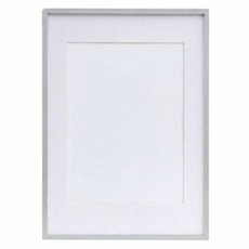 Compton 鋁製邊框壁掛式室內裝飾相框, 1個, 銀色