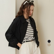 ELLE GIRL 링클프리 라글란 스탠다드 카라 라이트 봄버 점퍼