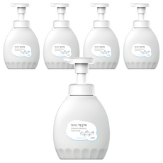 아이깨끗해 프리미엄 모이스처 핸드워시 힐링코튼, 450ml, 5개
