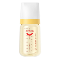evorie 愛得利 PPSU寬口徑奶瓶 EA-202 160ml/240ml/300ml, Orange, 1個